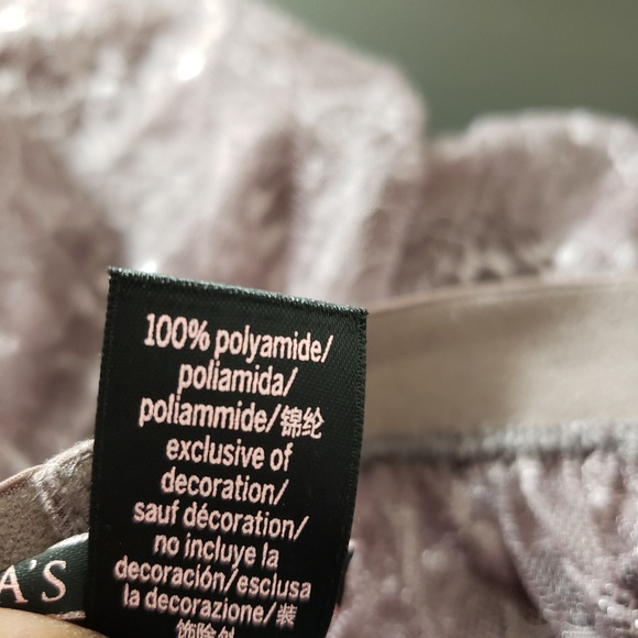 Victoria's Secret Sheer Mauve Lace Skirt Sz Large - Picture 5 of 5